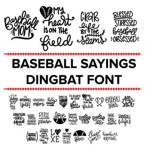 Baseball Sayings Signs, Baseball Sayings For Shirts, Baseball Sayings Quotes, Baseball Sayings, Baseball Costumes, 4h Ideas, Baseball Banner, Jewelry Stamping, Dingbat Fonts