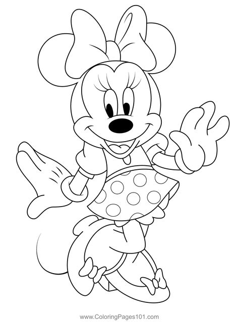 Mickey Minnie So Happy Coloring Page Minnie Mouse Outline, Disney Coloring Pages Printables, Pintar Disney, Mouse Coloring Pages, Mickey Coloring Pages, Disney Coloring Sheets, Minnie Mouse Coloring Pages, Minnie Mouse Drawing, Disney Doodles