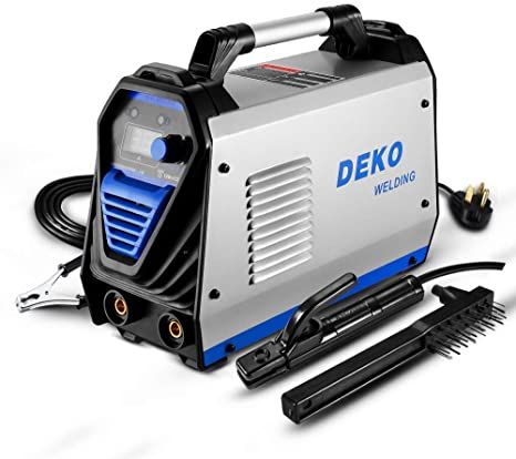 DEKOPRO 200Amp MMA Welder, 110/220V Stick Welder Dual Voltage ARC Welders Portable Welding Machine Electrode Holder,Work Clamp, Input Power Adapter Cable and Brush - - Amazon.com Portable Welding Machine, Steel Welding, Inverter Welder, Arc Welding Machine, Welding Jobs, Arc Welders, Mig Welder, Welding Process, Arc Welding