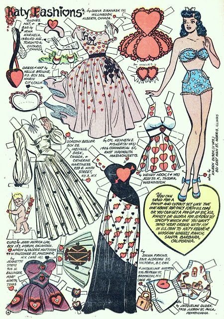 Out Of This World: More Cute Girlie Stuff: Katy Keene Paper Doll Reprise Comic Paper, Photowall Ideas, Katy Keene, Art Origami, Vintage Blog, Fashion Book, Pin Ups, Vintage Paper Dolls, Archie Comics