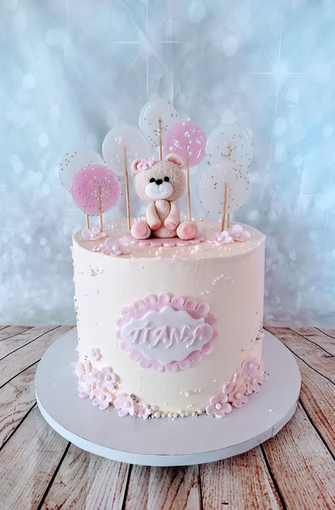 Floral Cake Birthday, Baby 1st Birthday Cake, 1st Birthday Wishes, Baby First Birthday Cake, 1st Birthday Cakes, Mini Cakes Birthday, Baby Shawer, First Birthday Cake, Baby 1st Birthday