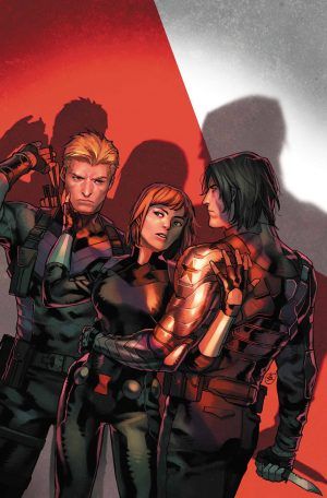 Marvel Comics Legacy & February 2018 Solicitations Spoilers: Is Black Widow Back From The Dead & Is She Caught Between Hawkeye & Winter Soldier? | Inside Pulse Winter Widow, Hawkeye Comic, Bucky And Natasha, Black Widow Winter Soldier, Comic Wallpaper, The Black Widow, Black Widow Marvel, Clint Barton, The Winter Soldier