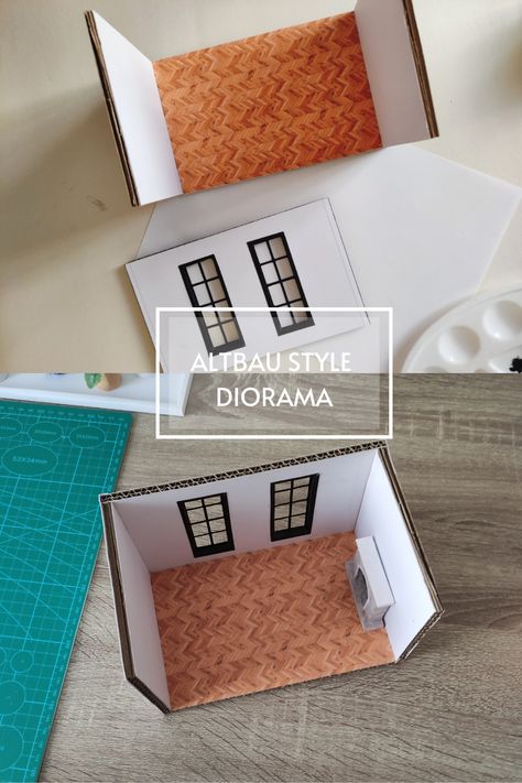 Room Box Miniatures Diy, Room Boxes Miniature Dioramas Diy, Miniature Room Boxes, Dollhouse Room Box Diy, Room Boxes Miniature Dioramas, Roombox 1:12, Room Box Miniatures, Room Display, Miniature Rooms