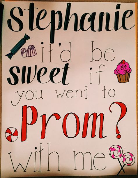 candy themed promposal poster Hoco Candy Posters, Hoco Sighs, Candy Promposal, Sweethearts Poster Ideas, Sadie’s Posters Dance, Cute Dance Asking Posters, Sadie’s Dance Posters, Homecoming Sign Ideas, Prom Poster Ideas