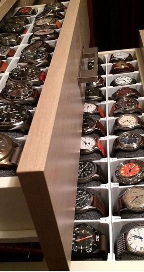 Luxury Mens Closet, Watch Drawer, Gentlemen Lifestyle, Dubai Culture, Craft For Easter, Mens Closet, Decorating For Easter, Cloth Room, Decorating Easter Eggs