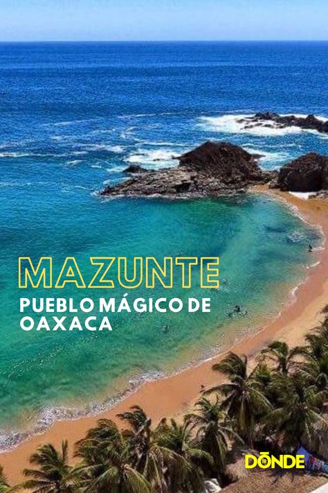 En poco tiempo Mazunte se ha convertido en una de los lugares favoritos para los turistas que visitan Oaxaca. El atractivo principal de este pueblo mágico son sus hermosas playas y su famoso Festival de Jazz. Secret Places, Vacation Places, Vacation Destinations, Where To Go, Places To Go, Beautiful Places, Yoga, Water, Anime