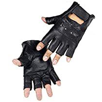 Check this out on Amazon Fingerless Leather Gloves, Leather Fingerless Gloves, Leather Driving Gloves, Tactical Gloves, Workout Gloves, Gloves Pattern, Cold Weather Gloves, Fingers Design, Style Rock