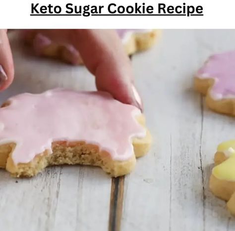 Keto Sugar Cookie Recipe - EASY KETO RECIPES Keto Sugar Cookie Recipe, Keto Sugar Cookies, Roll Out Sugar Cookies, Fast 800, Sugar Cookie Recipe Easy, Keto Baking, Keto Cookie Recipes, Zone Diet, Easy Keto Recipes