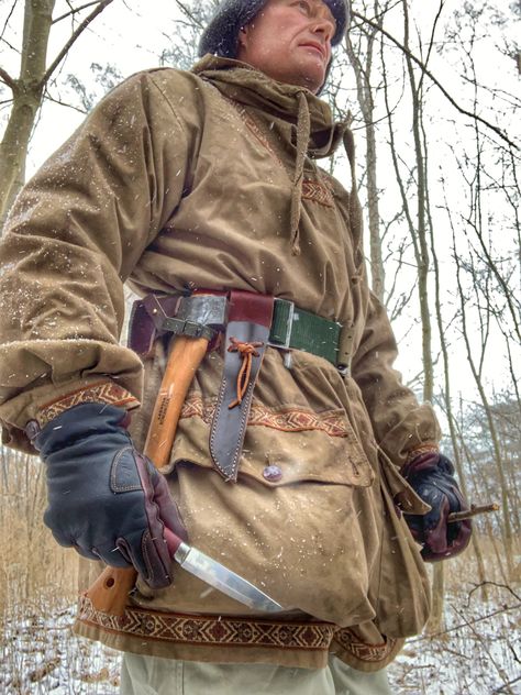 Bushcraft Outfit Men, Frontiersman Gear, Survival Outfit, Bushcraft Kit, Survival Clothing, Medieval Garb, Bushcraft Gear, Bushcraft Camping, Big Sweaters