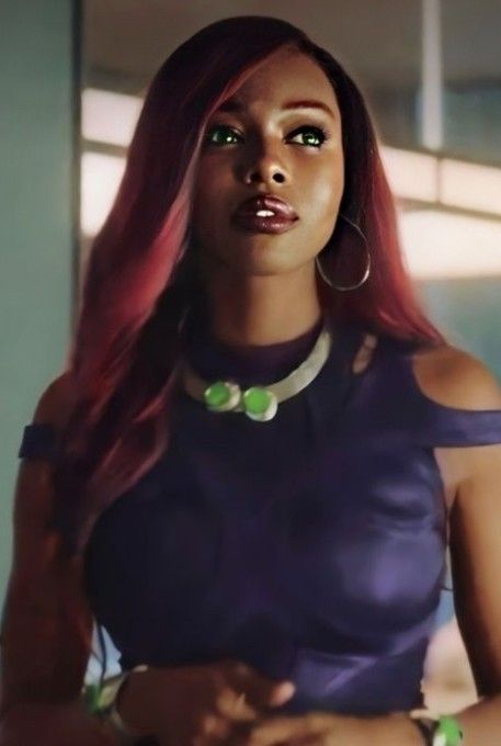 Star Fire Titans, Anna Diop Starfire, Kori Anders, Starfire Titans, Titans Cast, Star Fire Cosplay, Kory Anders, Black Panther Images, Anna Diop