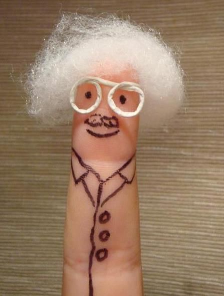 Professor finger Finger People, Finger Cartoon, Funny Fingers, How To Draw Fingers, Finger Hands, Finger Art, Finger Family, Thumb Prints, Finger Plays