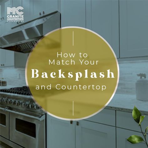 How to Match Your Backsplash and Countertop!  When it comes to remodeling your kitchen, there are two major decisions you’ll have to make: the type of backsplash, and the type of countertops. In order for your kitchen to come out of this remodel looking better (not worse) than it did before, you need to make sure that your backsplash and countertop match. In order to do that, there are three different approaches you can take:  1) Select the countertop first 2) Select the backsplash first 3) Use Matching Countertop And Backsplash, Countertop Backsplash, Types Of Countertops, Dark Countertops, Countertop Options, Granite Countertops Kitchen, Countertop Materials, Kitchen Backsplash, Granite Countertops