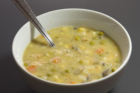 Creamy Confetti Chicken Soup Recipe: Is It Worth All the Hype? #30secondmom Confetti Chicken, Chicken Pea, Beer Pulled Pork, 5 2 Diet, Broccoli Cheese Soup Recipes, Soup With Ground Beef, Chicken Soup Recipe, Baking Measurements, Fast Diet