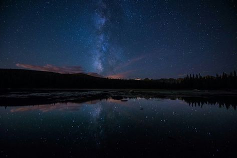 Star Destroyer Wallpaper, Stars Landscape, Lake Night, Art Reflection, Milky Way Stars, Night Nature, Boat Illustration, Night Wallpaper, Panoramic Photo