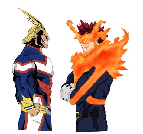 All Might x Endeavor All Might X Endeavor, Hero Academia All Might, Box Manga, My Hero Academia Cosplay, Hero Poster, All Might, Boku No Hero, My Hero Academia Manga, Boku No Hero Academia