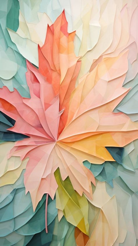 Tropical leaves abstract painting nature. | Free Photo Illustration - rawpixel Pastel Fall Wallpaper, Pastel Fall, Journaling Paper, Leaves Abstract, Leaf Abstract, Floral Cards Design, Leaf Illustration, Painting Nature, Plant Tree