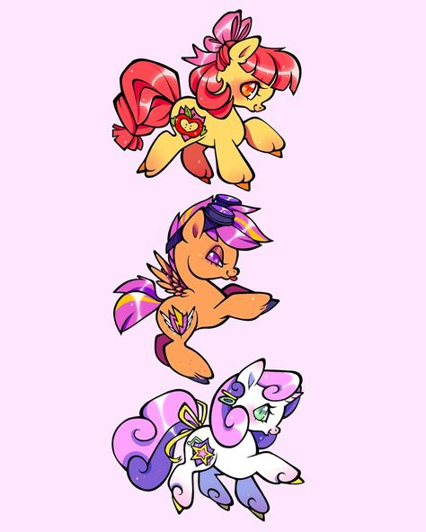 The Cutie Mark Crusaders ✨ The cutest trio of the series! lol I have drawn so many ponies I don’t know how to post them all… | Instagram Mlp Cutie Mark Crusaders, Cutie Mark Ideas, Mlp Base 2 Ponies, Mlp Cutie Marks Ideas, Cutie Marks Ideas, Pony Poses, Mlp Crossover, Mlp Au, Cutie Mark Crusaders