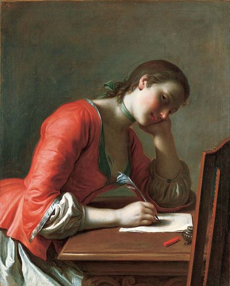 How to Write a Confirmation Letter | The Catholic Company® Woman Writing, Girl Writing, Classical Art Memes, Writing A Love Letter, Women Writers, Women Writing, Piece Of Paper, Italian Painters, A Love Letter