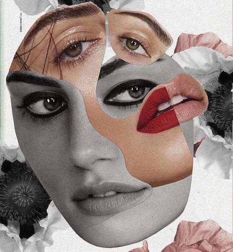 Matthieu Bourel, Beauty Campaign, Picasso Cubism, Collage Portrait, Frida Art, Magazine Collage, Photographie Portrait Inspiration, Montage Photo, Vogue Covers