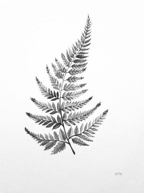 Blatt Tattoos, Botanisches Tattoo, Fern Tattoo, Plant Tattoo, Botanical Tattoo, Nature Tattoos, Simplistic Tattoos, Mini Tattoos, Inspirational Tattoos