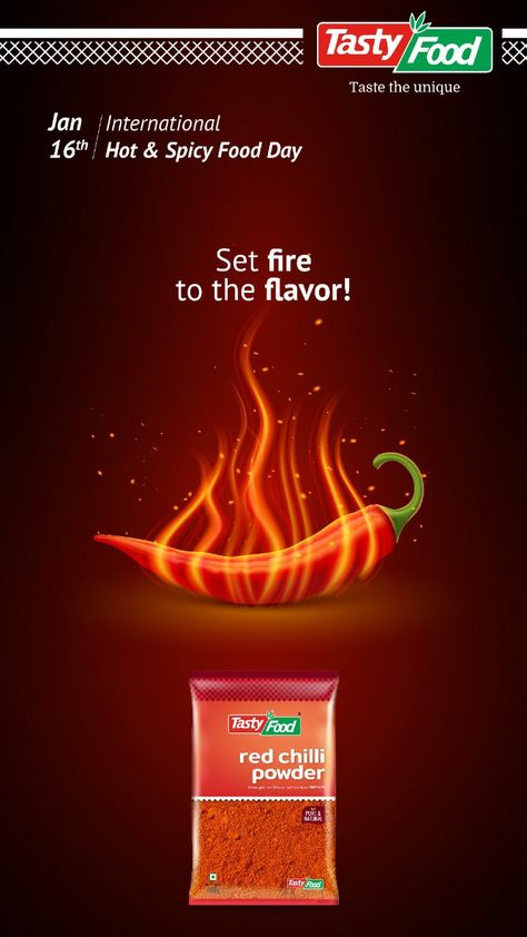 internationalhotandspicyfoodday,  jan16, spicy, spicyfood, foodlovers, foodstagram, chillipowder, tastyfoodredchillipowder, Tastyfoodgroup, Tastyfooduae Cheese Day Creative Ads, Hot Spicy Food, Samyang Buldak, Meta Ads, Spicy Drinks, Cheese Day, 50s Diner, Food Day, Spicy Cheese