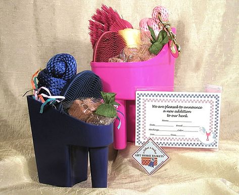 Ffa Gift Basket Ideas, Horse Gift Basket, Livestock Show Awards Ideas, Horse Show Prizes Ideas, Horse Awards Ideas, 4-h Gifts, 4h Awards Ideas, Horse Show Awards Ideas, Livestock Auction Buyer Gifts