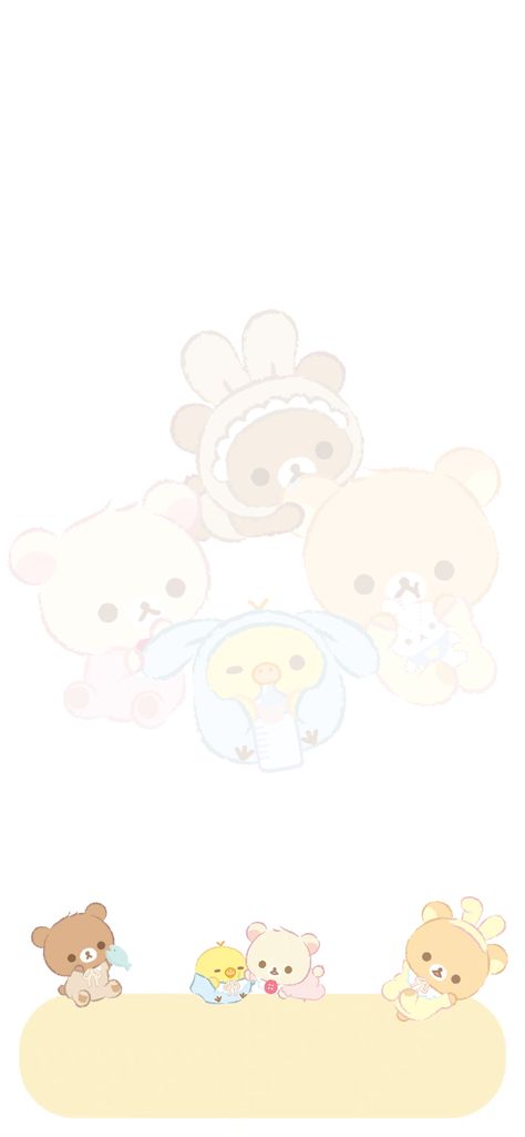 Rilakkuma Lockscreen, Rilakkuma Wallpaper Iphone, Meaningful Wallpaper, Ariana Grande Baby, Yellow Wallpapers, Rilakkuma Wallpaper, Phone Decor, Sea Wallpaper, Wallpaper Doodle