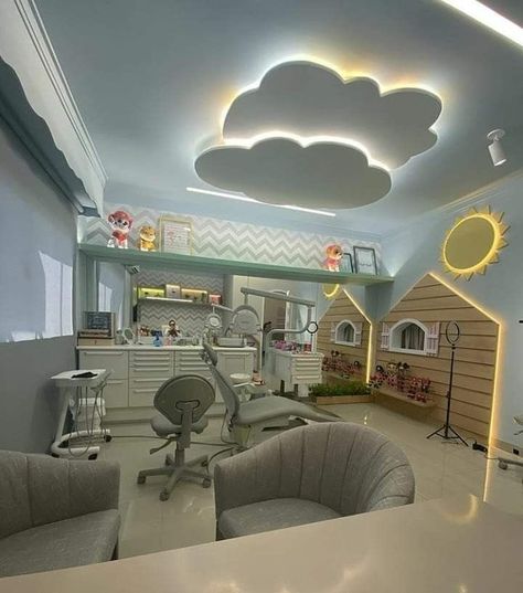 Daycare Interior Design, Pediatric Dental Office Decor, Kids Dental Office, Pediatric Dental Office Design, Dentist Office Design Interiors, Dental Design Interior, Children's Clinic, Pediatric Dental Office, Dentist Office Design