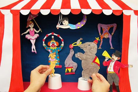 Circus Crafts For Kids, Circus Tent Craft, Circus Vbs, Circus People, Tent Craft, Theatre Crafts, Circus Crafts, Fun Craft Ideas, Circus Tent