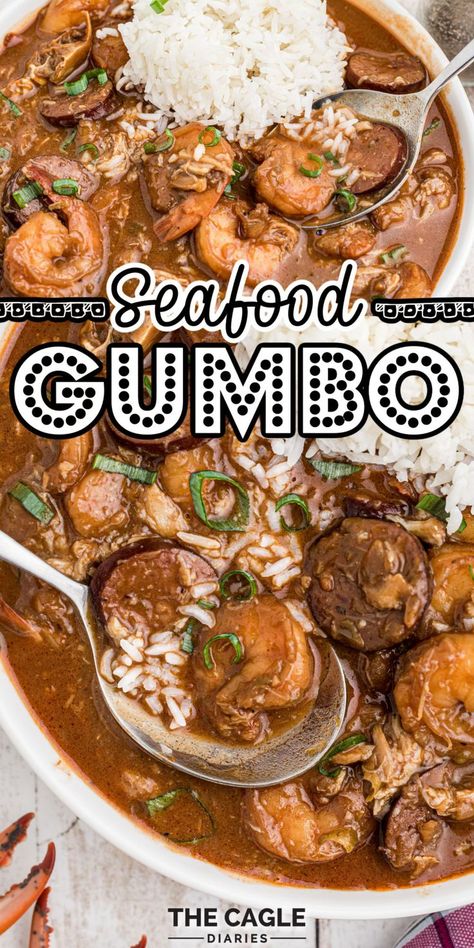 Crab Gumbo Recipe, Seafood Gumbo Recipe Easy, Louisiana Seafood Gumbo, Gumbo Recipe Crockpot, Crab Gumbo, Gumbo Crockpot, Gumbo Recipe Easy, Cajun Gumbo, Seafood Gumbo Recipe