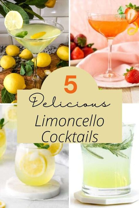 Drinks With Lemoncello, Lemonchello Drinks, Italian Limoncello Recipe, Limoncello Drinks, Limoncello Cocktail, Limoncello Spritz, Limoncello Cocktails, Limoncello Recipe, Lemon Cocktail