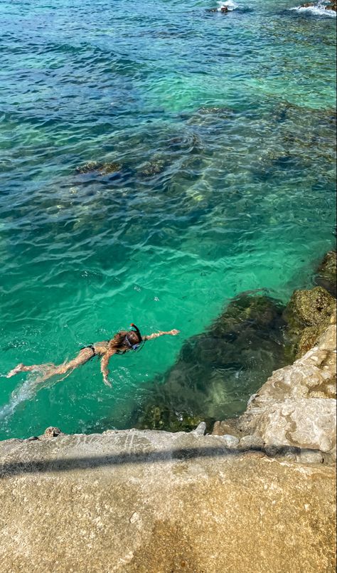 girl diving and snorkelling in the blue ocean, tropical summer in Thailand Thailand Snorkeling, Grad Trip, Summer Pics, 2024 Year, Dream Places, Summer 24, Photo Idea, Summer Pictures, Snorkeling