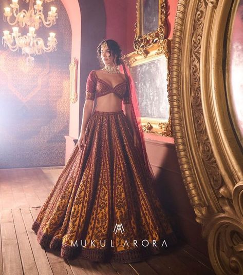 Mukul Arora Lehenga, Mukul Arora, Bridal Foot Jewelry, Lehnga Dress, Saree Poses, Dress Book, Royalty Aesthetic, Baroque Art, Bridal Portrait