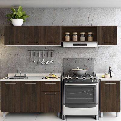 ¿Quieres saber por qué las mejores cocinas de tendencia son las Ready to go? – The Home Depot Blog Cocinas Color Chocolate Modernas, Cocinas Color Chocolate, Modular Home Designs, Home Depot Kitchen, Deco Kitchen, Kitchen Decor Apartment, Small Kitchen Decor, Luxury Vinyl Plank Flooring, Engineered Hardwood Flooring