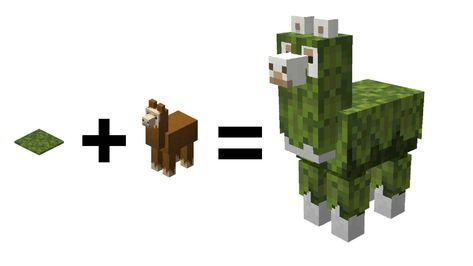 Minecraft Llama, Minecraft Creatures, Minecraft Pack, Moss Carpet, Mobs Minecraft, Minecraft Addons, Minecraft Images, Voxel Art, Ghillie Suit