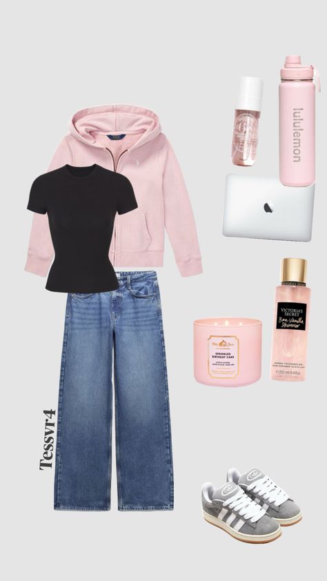 Pink girl 💓 Clean Girl Outfits For School, Pink Clean Girl, Girl Outfits For School, Clean Girl Outfits, Outfits For School, Clean Girl, Pink Girl, Girl Outfits, Pink