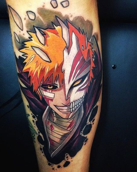 Ichigo Tattoo, Kurama Susanoo, Shen Long Tattoo, Bleach Tattoo, Tattoo Off, Gamer Tattoos, Japanese Flower Tattoo, Feminine Tattoo Sleeves, Native Tattoos