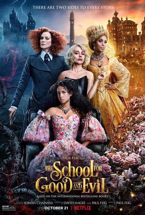 School Of Good And Evil, Sophia Anne Caruso, The School For Good And Evil, Good Animated Movies, New Disney Movies, Movies To Watch Teenagers, Film Recommendations, Film Netflix, Bon Film