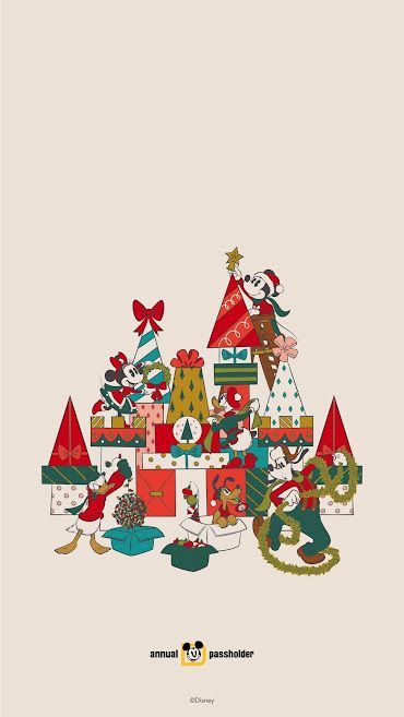 Disney Merry Christmas, Disney Pop Art, Christmas Wallpaper Iphone Cute, Disneyland Christmas, Iphone Wallpaper Winter, Christmas Wallpaper Backgrounds, Xmas Wallpaper, Disney Background, Disney Iphone