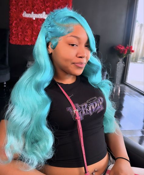 Frontal Wig Install, Sew In Hairstyles, Wig Install, Human Hair Lace Wigs, Frontal Wig, Add Ons, Blue Lace, Lace Wigs, Hair Inspo