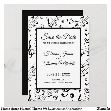 Music Notes Musical Theme Wedding Save the Date Music Graduation, Save The Date Birthday, Music Themed Wedding, Musical Theme, Grad Invitations, Graduation Invitation, Class Of 2023, Beautiful Wedding Invitations, Graduation Celebration