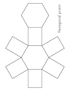 MAKE A 3D HEXAGONAL PRISM SHAPE OUT OF PAPER - TEMPLATE:This great resource contains a template for making hexagonal prism with paper after printout!This activity will help your students to learn about 3D hexagonal prism and have fun at the same time because they will enjoy it when they cut out nets of hexagonal prism template and try to fold it correctly.----------------------------------------------------------------------------------------------You can Follow Me on TPT for new resources.Thank Geometric Paper Folding 3d Shapes, Hexagonal Prism Template, 3d Hexagon Pattern, Prism Template, Hexagon Diy, Hexagon Template, Prisma Hexagonal, 3d Hexagon, Hexagon Box