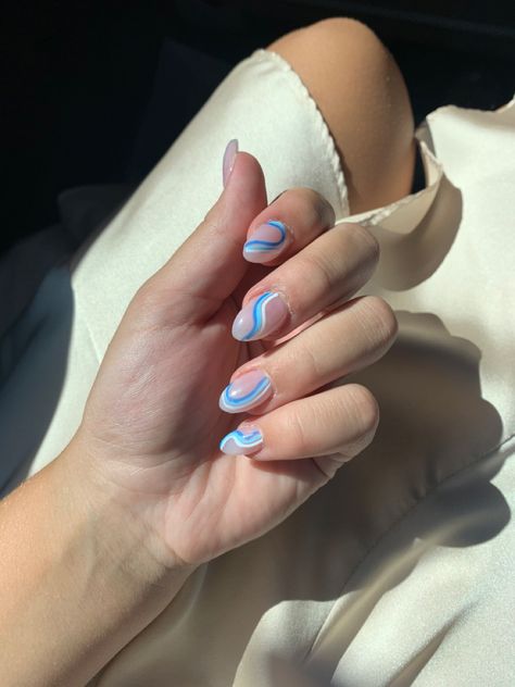 Swirl Nails, Trendy Nail, Trendy Nails, Beauty Nails, Nail Ideas, Turquoise Ring, Swirl, Acrylic Nails, Turquoise