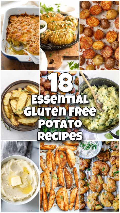 18 Essential Gluten Free Potato Recipes | Officially Gluten Free Gf Df Potato Recipes, Are Potatoes Gluten Free, Gluten Free Potatoes Recipes, Gf Food Recipes, Christmas Cookies Dairy Free, Gluten Free Potato Recipes, Apple Pie Rice Paper Rolls, Gluten Free Potato Latkes, Gluten Free Mashed Potatoes