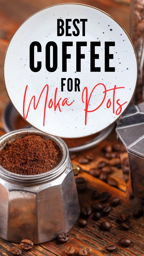 Buying Guide for the Best Coffee for Moka Pots Moka Pot Coffee Recipes, Moka Pot Recipes, Hot Beverage Bar, Moka Pot Espresso, Moka Pot Coffee, Man Recipes, Moka Pot, Top Kitchen, Man Food