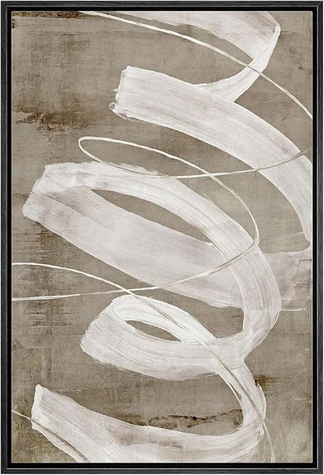 Amazon.com: MUDECOR Framed Canvas Print Wall Art Ethereal Ribbons Neutral Tone Abstract Modern Art Minimalist Multicolor Cool for Living Room, Bedroom, Office - 24"x36" Natural: Posters & Prints Art Ethereal, Drywall Art, Large Modern Wall Art, Large Abstract Wall Art, Custom Canvas Prints, Wall Art Modern, Art Minimalist, White Ribbon, Large Abstract