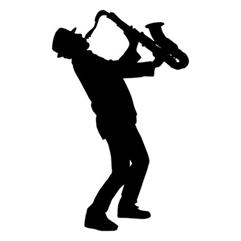 Musician playing saxophone silhouette #AD , #SPONSORED, #Affiliate, #playing, #saxophone, #silhouette, #Musician Saxophone Silhouette, Music Silhouette, Playing Saxophone, Ska Music, Doodle Vector, Jazz Poster, Jazz Art, Silhouette Template, Folded Book Art