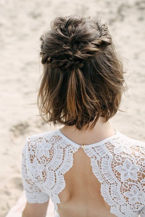 The Best Wedding Hairstyles for Every Hair Length Formal Inspiration, Ivy Wedding, Down Wedding Hairstyles, Half Up Half Down Wedding, Simple Wedding Hairstyles, Best Wedding Hairstyles, Half Updo, Wedding Hair Down, Short Wedding Hair