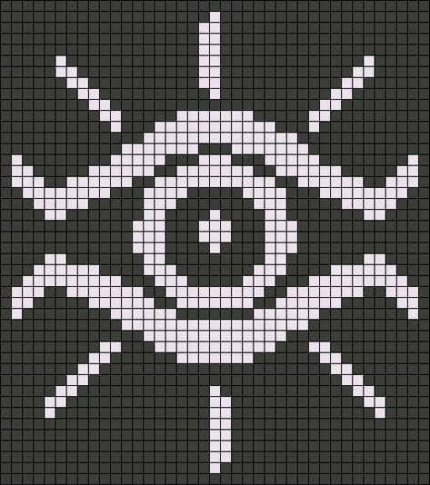 Eye Alpha Pattern, Alpha Pattern Square, Eye Pixel Art, Minecraft Pattern, Stitch Witchery, Graph Crochet, Crochet Eyes, Diy Perler Bead Crafts, Pixel Crochet