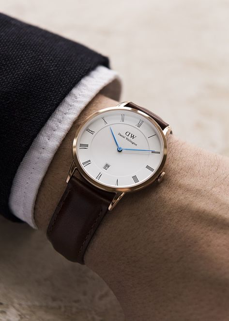 I must have this watch. Dw Watch, Best Looking Watches, Manly Man, Sneaker Outfits, Daniel Wellington Watch, Classy Watch, Diamond Watches For Men, Streetwear Mode, Best Watches For Men